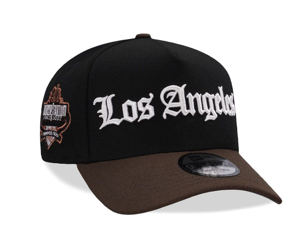 NEW ERA LOS ANGELES DODGERS "WALNUT" /9FORTY A-FRAME PREMIUM
