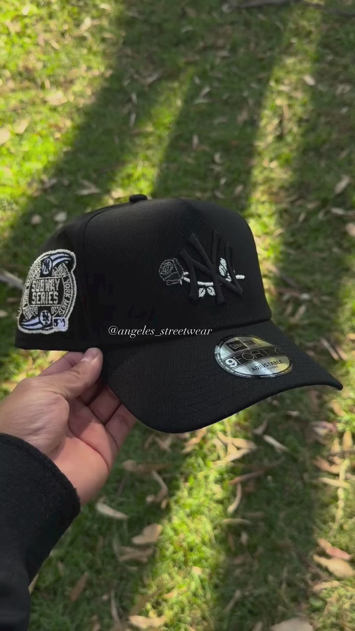 NEW ERA YANKEES "BLACK ROSE"/9FORTY A-FRAME EXCLUSIVE